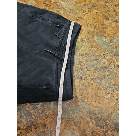 Gap Fit Navy Black Shorts Sz. Lg Zip Pockets Elastic Waist & Drawstring (A171) - Picture 5 of 8